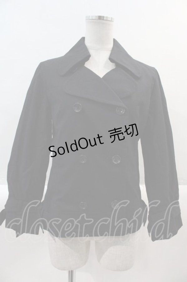 画像1: INGEBORG / ショート丈スプリングコート S ブラック I-25-02-09-072-LO-CO-HD-ZT-C018 (1)