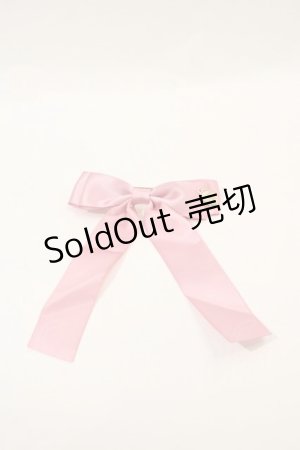 画像: Maison de FLEUR / ブランドロゴチャームバレッタ  ピンク I-25-02-09-113-LO-AC-HD-ZI