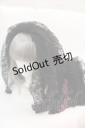 画像: ALICE and the PIRATES / Under the Rose〜闇の使者と薔薇の刻印〜ロングベール  黒Ｘ紫 I-25-02-11-102-PA-AC-HD-ZI