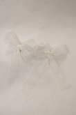 画像1: LOLITAその他(お買取対象外) / チュールレースリボン2WAYクリップセット  白 I-25-03-02-050-LO-AC-HD-ZT437 (1)