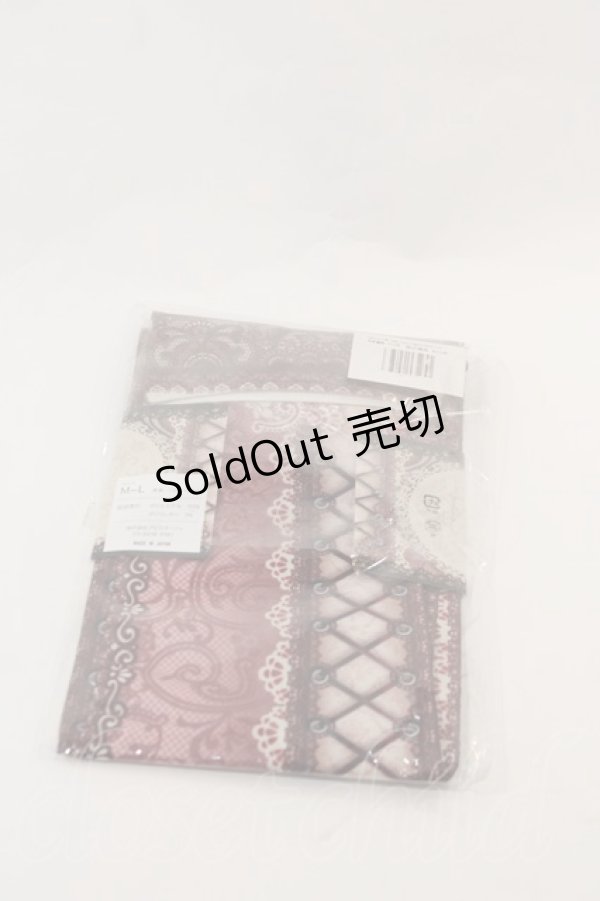 画像2: abilletage / corset over knee socks SIDE LACE-UP   CAMEO PINK I-25-03-02-054-GO-ZA-HD-ZI (2)