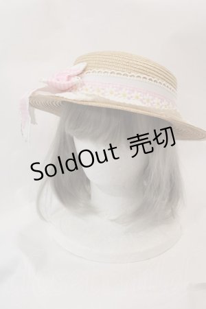 画像: Angelic Pretty / マーガレットドールストローハット  アイボリー I-25-03-02-056-AP-AC-HD-ZI