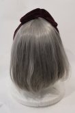 画像2: MARBLE / コーデュロイ風リボンヘアバンド  ボルドー I-25-03-02-062-GO-AC-HD-ZI (2)