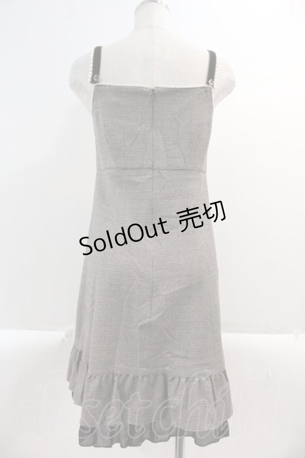 画像2: Emily Temple cute / 千鳥キャミワンピース  黒Ｘ白Ｘブラウン I-25-03-02-021-ET-OP-HD-ZI (2)