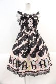 画像1: Angelic Pretty / Fancy Whipジャンパースカート  黒 I-25-03-02-025-AP-OP-HD-ZI (1)