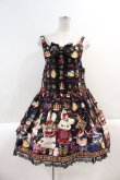 画像1: Angelic Pretty / Merry Bunnyサロペット  黒 I-25-03-02-028-AP-OP-HD-ZI (1)