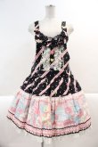 画像1: Angelic Pretty / MELODY TOYSサロペット(2014)  黒 I-25-03-02-029-AP-OP-HD-ZI (1)