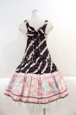 画像2: Angelic Pretty / MELODY TOYSサロペット(2014)  黒 I-25-03-02-029-AP-OP-HD-ZI (2)