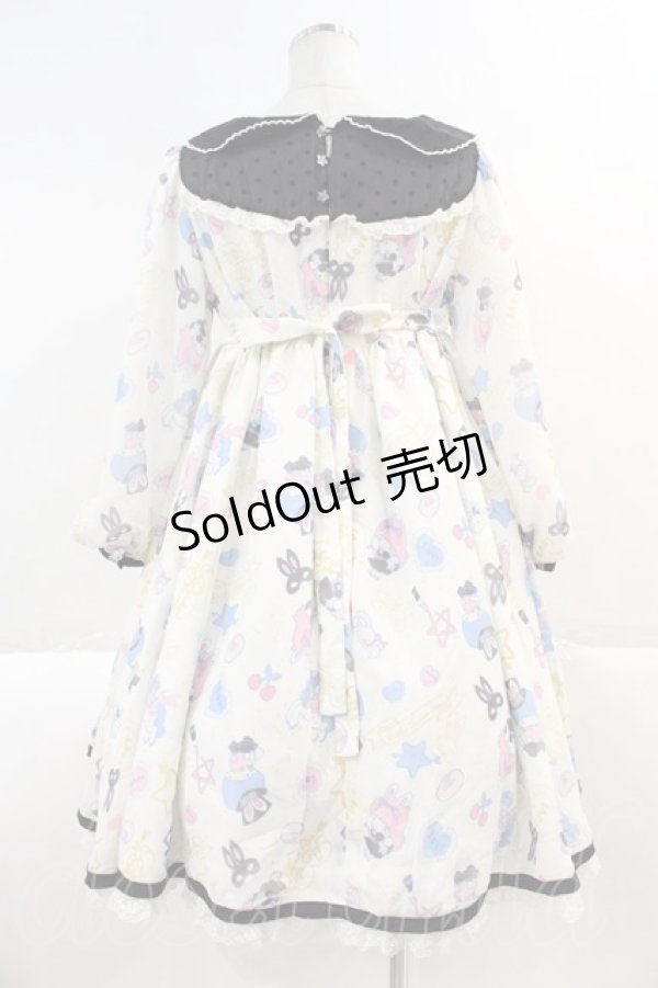 画像2: Angelic Pretty / Cosmetic Bunnyワンピース  アイボリー I-25-03-02-032-AP-OP-HD-ZI (2)