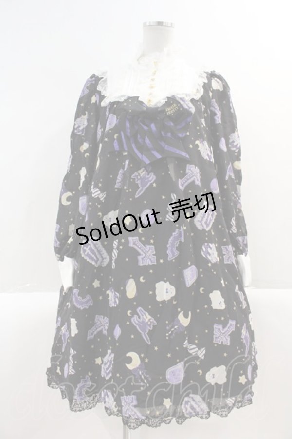 画像1: Angelic Pretty / Halloween Treatsワンピース  黒 I-25-03-02-033-AP-OP-HD-ZI (1)