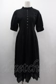 画像1: Jane Marple / Monogram-lace Clara dress  ブラック I-25-03-05-057-JM-OP-HD-ZI (1)