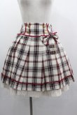 画像1: Angelic Pretty / タータンチェックレッスンスカート  アイボリーチェック I-25-03-05-083-AP-SK-HD-ZI (1)