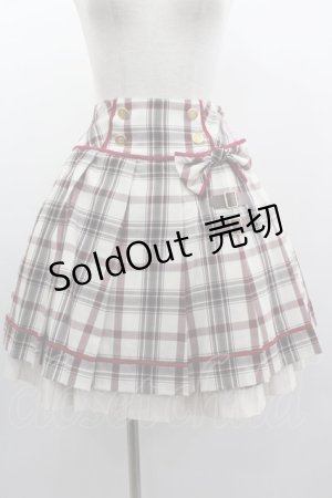 画像: Angelic Pretty / タータンチェックレッスンスカート  アイボリーチェック I-25-03-05-083-AP-SK-HD-ZI