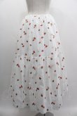 画像2: Jane Marple / Very berries embroidery skirt  ホワイト I-25-03-05-089-JM-SK-HD-ZI (2)