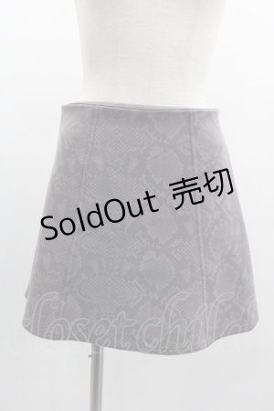 画像: LOLITAその他(お買取対象外) / ヘビ革風プリントスカート  グレー I-25-03-05-091-LO-SK-HD-ZI