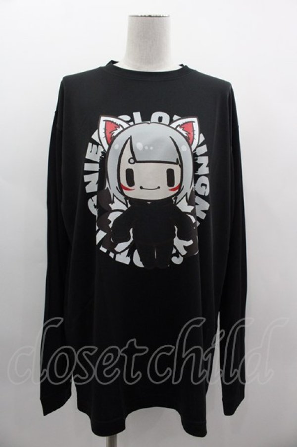 画像1: NieR Clothing / 擬人化九尾カットソー XL 黒Ｘ白Ｘ赤 I-25-03-05-023-PU-TO-HD-ZI (1)
