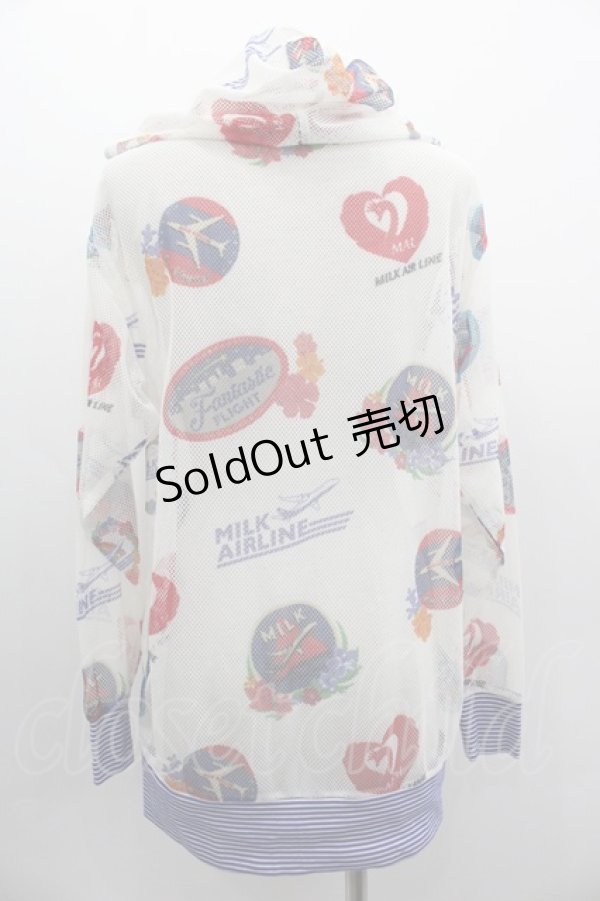 画像2: MILK / Airlineパーカー  白 I-25-03-05-027-ML-TO-HD-ZI (2)
