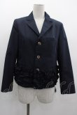 画像1: Jane Marple Dans Le Salon / Memorial pin dot frill hem jacket  ネイビー I-25-03-05-033-JM-JA-HD-ZI (1)