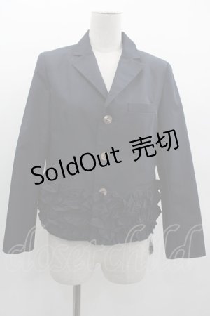 画像: Jane Marple Dans Le Salon / Memorial pin dot frill hem jacket  ネイビー I-25-03-05-033-JM-JA-HD-ZI