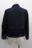 画像2: Jane Marple Dans Le Salon / Memorial pin dot frill hem jacket  ネイビー I-25-03-05-033-JM-JA-HD-ZI (2)