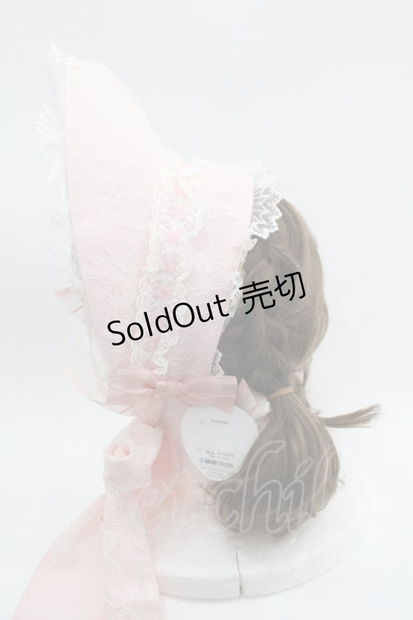 画像2: BABY,THE STARS SHINE BRIGHT / Collection Dollボンネット  ピンク I-25-03-08-038-BA-AC-HD-ZI (2)