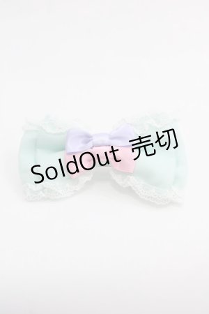 画像: Angelic Pretty / カラフルリボンバレッタ  ミント I-25-03-08-047-AP-ZA-HD-ZI