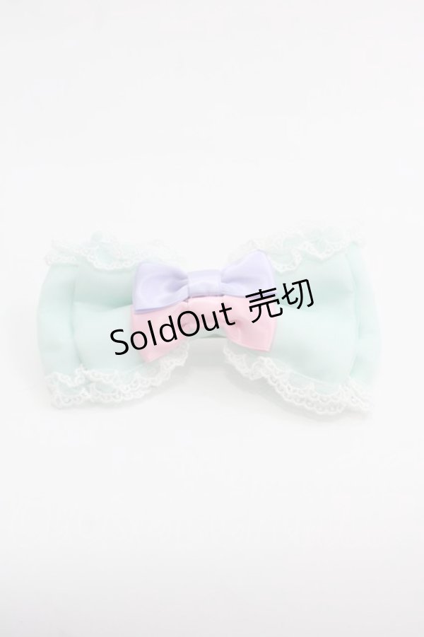画像1: Angelic Pretty / カラフルリボンバレッタ  ミント I-25-03-08-047-AP-ZA-HD-ZI (1)