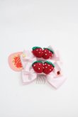 画像1: BABY,THE STARS SHINE BRIGHT / Lovely Strawberryリボンコーム  ピンク I-25-03-08-051-BA-AC-HD-ZI (1)