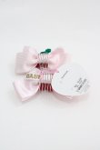 画像2: BABY,THE STARS SHINE BRIGHT / Lovely Strawberryリボンコーム  ピンク I-25-03-08-051-BA-AC-HD-ZI (2)