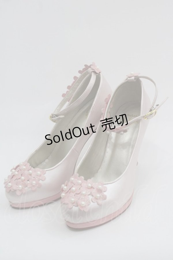 画像1: BABY,THE STARS SHINE BRIGHT / Flower Secretパンプス M ピンク I-25-03-08-081-BA-SH-HD-ZI (1)