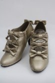 画像1: Angelic Pretty / Chelsea Ribbonブーティ M ゴールド I-25-03-08-086-AP-SH-HD-ZI (1)