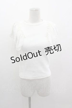 画像: dazzlin / シフォン袖トップス  白 I-25-03-08-089-LO-TO-HD-ZI