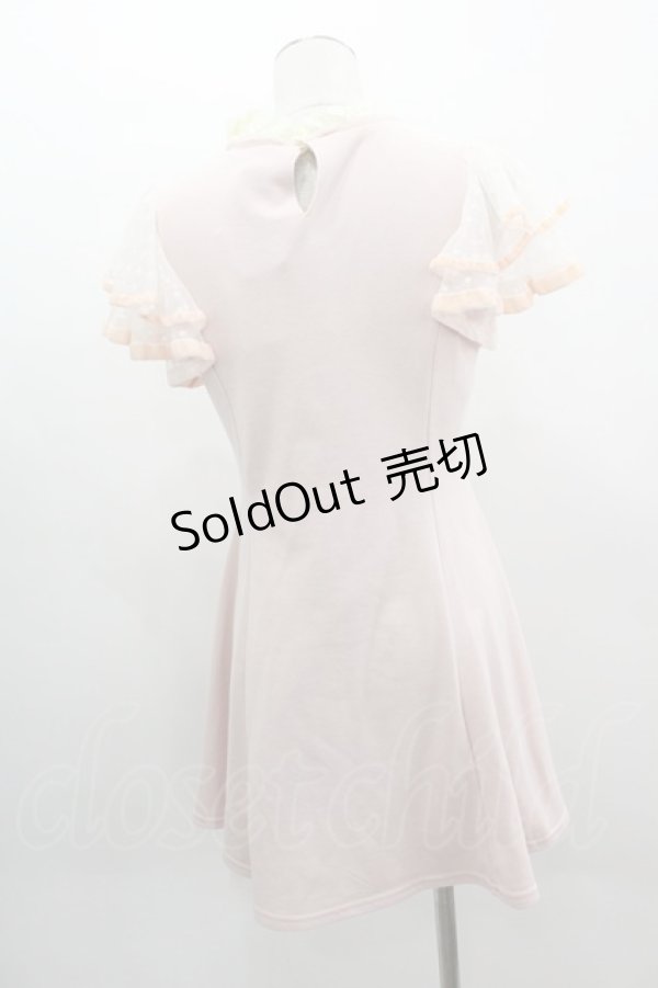 画像3: LIZ LISA / ハート&ローズ刺繍ワンピース  ピンクＸ白 I-25-03-08-103-LO-OP-HD-ZI (3)