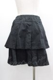 画像2: PUTUMAYO / 2段プリーツスカート  黒 I-25-03-08-111-PT-SK-HD-ZI (2)