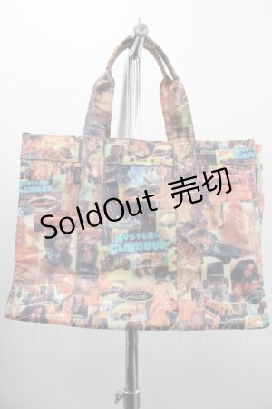 画像: HYSTERIC GLAMOUR / パッチワークプリントビニールバッグ  ピンクＸ白Ｘ黒 I-25-03-08-009-PU-ZA-HD-ZI