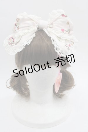 画像: BABY,THE STARS SHINE BRIGHT / Bambi de la foret secrete 森の小さなプリンセス 柄リボンカチューシャ  生成り I-25-03-08-014-BA-AC-HD-ZI