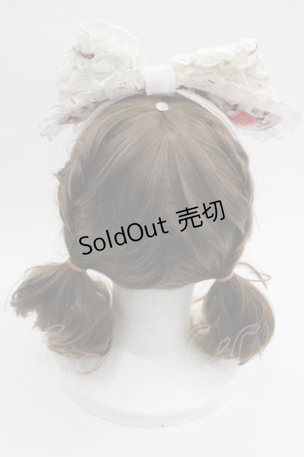 画像2: BABY,THE STARS SHINE BRIGHT / Bambi de la foret secrete 森の小さなプリンセス 柄リボンカチューシャ  生成り I-25-03-08-014-BA-AC-HD-ZI (2)