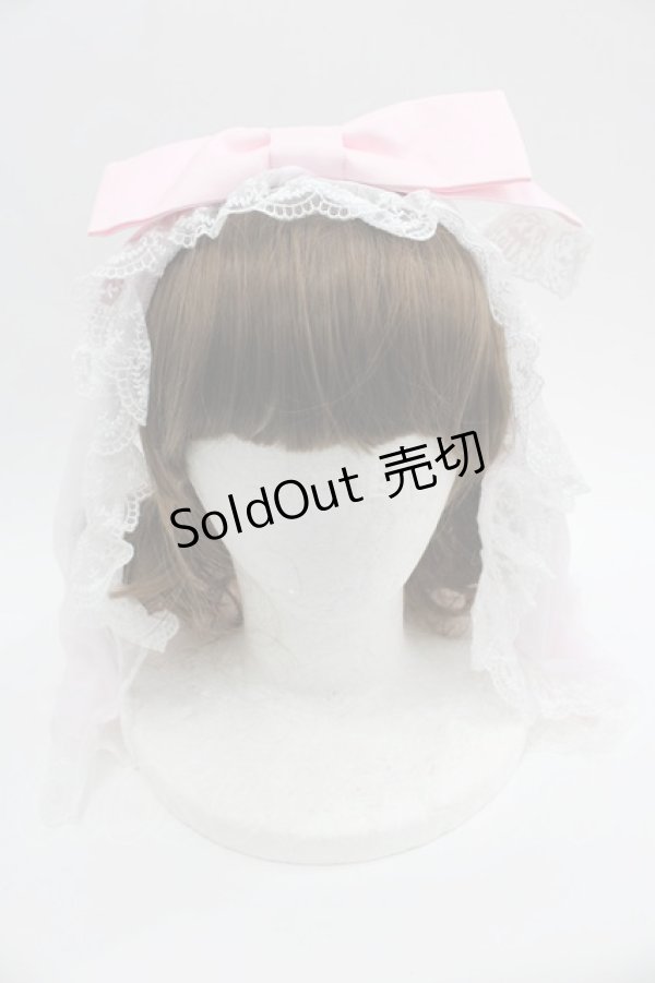 画像1: Angelic Pretty / Angel Ribbonベールカチューシャ  ピンク I-25-03-08-028-AP-AC-HD-ZI (1)