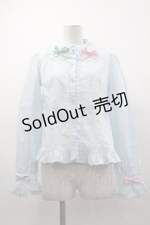 画像: Angelic Pretty / カラフルネックレスブラウス  サックス I-25-03-12-001-AP-BL-HD-ZI