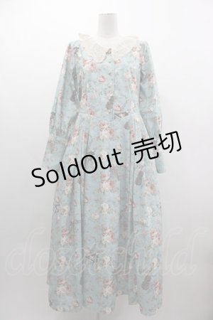 画像: axes femme / 音楽と薔薇柄ドレス風ワンピース  ミント I-25-03-12-056-AX-OP-HD-ZI