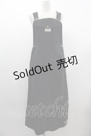 画像: PINK HOUSE / オーバーオールジャンパースカート  ブラック I-25-03-12-067-LO-OP-HD-ZS