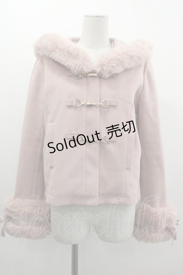 画像1: MA*RS / ファーセーラー襟ショートコート  ピンク I-25-03-12-069-EL-CO-HD-ZT-C043 (1)