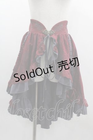 画像: Ozz Croce / レースオーバースカート  赤 I-25-03-12-081-OO-SK-HD-ZI