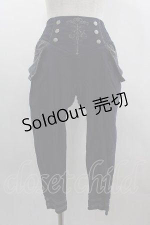 画像: Ozz oneste / 裾刺繍パンツ  ネイビー I-25-03-12-089-OO-PA-HD-ZI