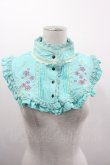 画像1: Ozz oneste / 桜刺繍ハイネックつけ襟  ミント I-25-03-12-092-OO-ZA-HD-ZI (1)