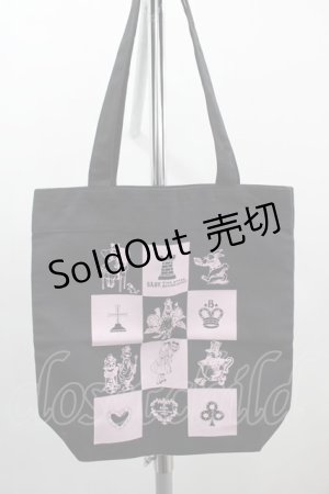 画像: BABY,THE STARS SHINE BRIGHT / チェス柄アリストートバッグ  黒Ｘピンク I-25-03-12-099-BA-BG-HD-ZI