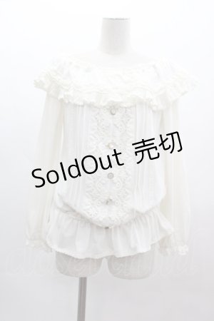 画像: LIZ LISA / オフショルフリルカットソー  アイボリー I-25-03-12-012-LO-TO-HD-ZI