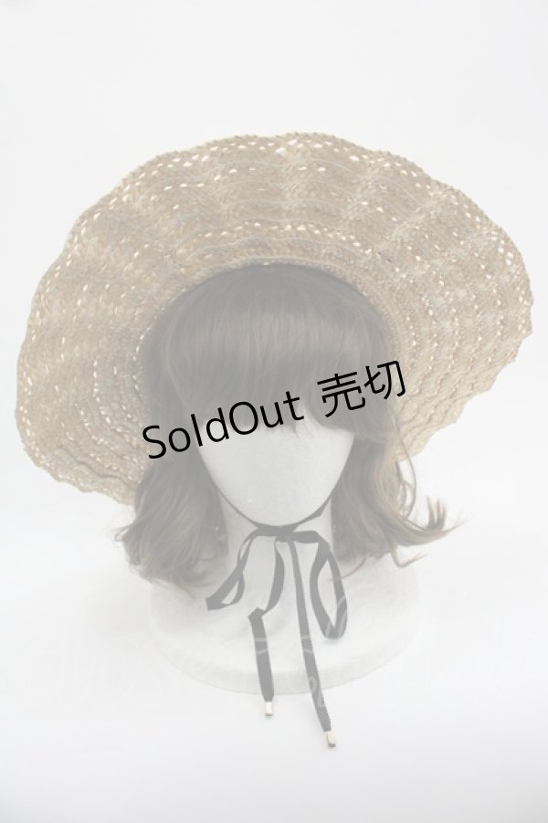 画像2: MILK / Mademoiselle HAT  ブラウンｘ黒 I-25-03-12-114-ML-AC-HD-ZI (2)