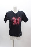 画像1: PUTUMAYO / 蝶プリントTシャツ  黒Ｘ赤 I-25-03-12-022-PT-TO-HD-ZI (1)