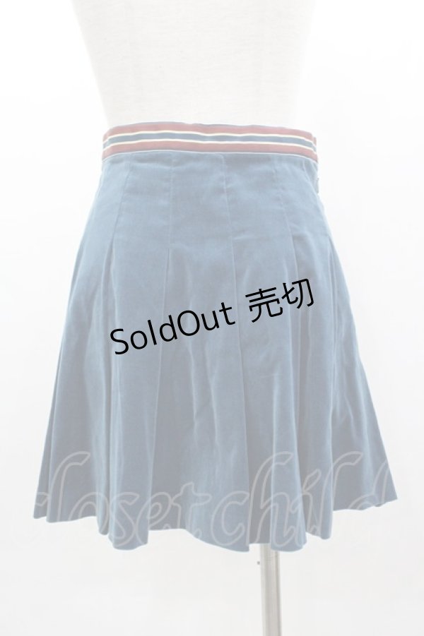 画像2: Emily Temple cute / 別珍スカート  青 I-25-03-15-068-ET-SK-HD-ZI (2)